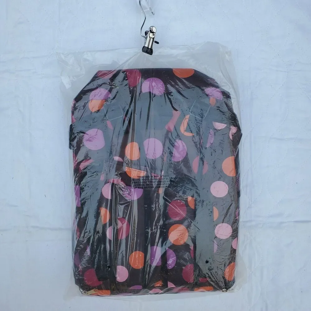 NIP Colorful Polka Dot Utility Backpack – Brand New Sealed - 0403